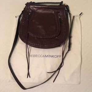 Rebecca Minkoff Vanity Saddle, Dark Cherry